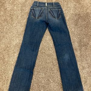 Ariat Ladies R.E.A.L. Perfect Rise Straight Leg Jeans Size 27